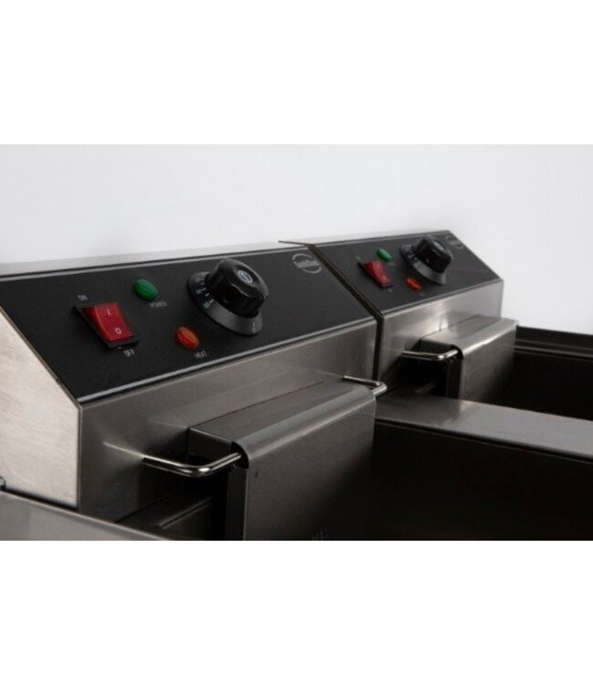 Elektrische friteuse | Tafelmodel | 2x10 liter | 2x5kW