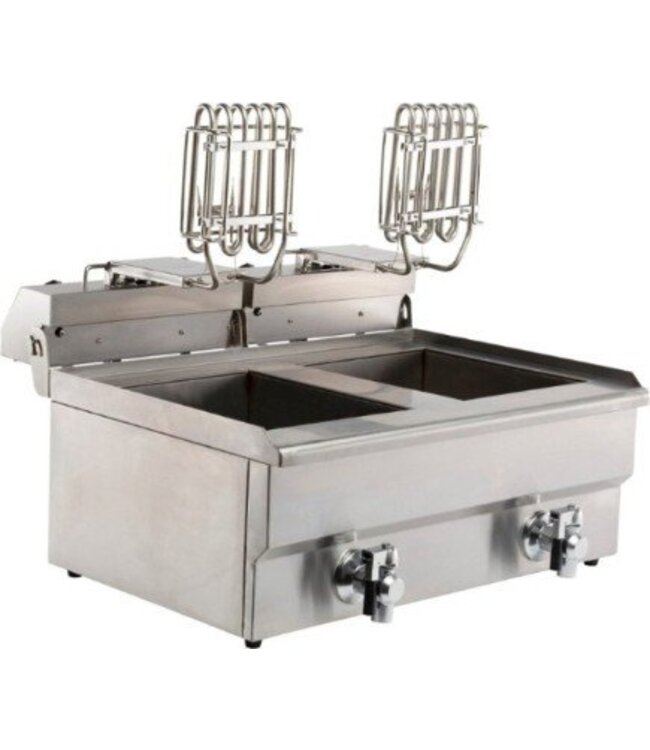 Elektrische friteuse | Tafelmodel | 2x10 liter | 2x5kW