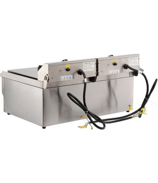 Elektrische friteuse | Tafelmodel | 2x10 liter | 2x5kW