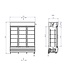 Display koelkast | 3 Glazen deuren | 1065L | (H)197,3x(B)160x(D)61cm