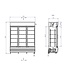 Display koelkast | Drie-deurs | Glazen deur | 1065L | (H)197,3x(B)160x(D)61cm