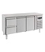 Combisteel Koelwerkbank Standard Line | 2 deur en 2 lades | 417L | (H)85x(B)179,5x(D)70