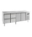 Combisteel Koelwerkbank Standard Line | 2 deuren en 4 lades | 553L | (H)85x(B)223x(D)70