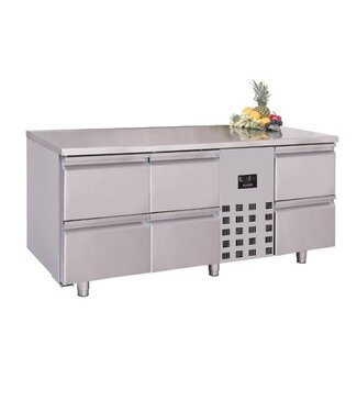 Combisteel Koelwerkbank | monoblock | 6 lades | 474L | (H)85x(B)178,5x(D)70