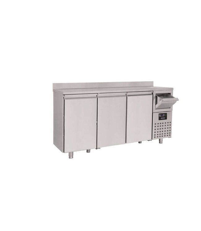 Koelwerkbank Pro Line | 3 deurs met afvalbak | 632L | (H)105x(B)213,5x(D)60