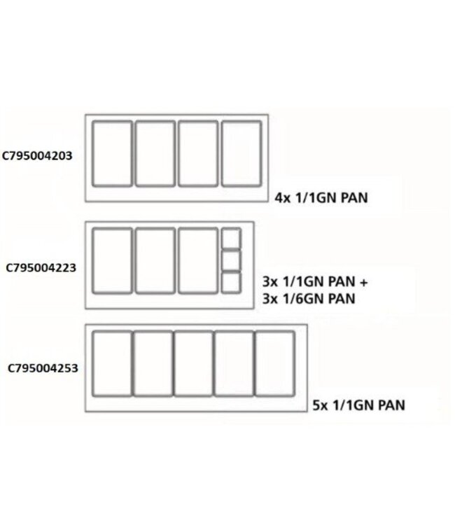 Saladette Standard Line | Met glasopstand | 3 deurs 1/1GN | (H)136,5x(B)179,5x(D)70