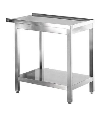 Modular RVS Aan en afvoertafel - 80cm