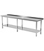 Werktafel met onderblad en spatrand | Breedte 2000-2800mm | Diepte 600-700mm | 18 opties