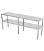 RVS etagère met 2 niveaus | Breedte 1500-1900mm | Diepte 300-400mm | 10 opties