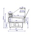 Koeltoonbank rechthoekig | Zwart | (H)128x(B)195,9x(D)109,5