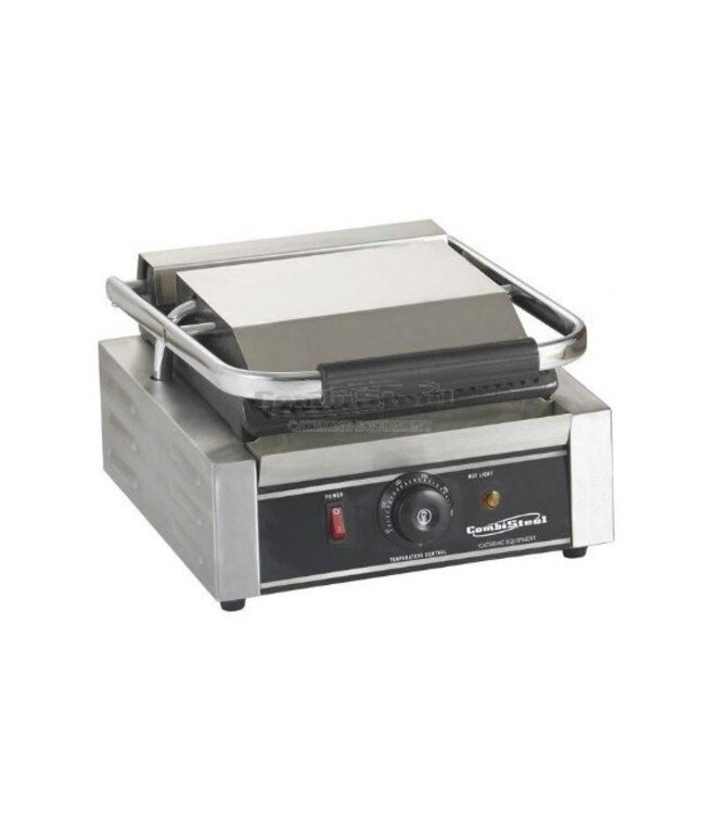 Contactgrill smal | combisteel | gegroefd | 1,8kW | (H)19x(B)32x(D)41