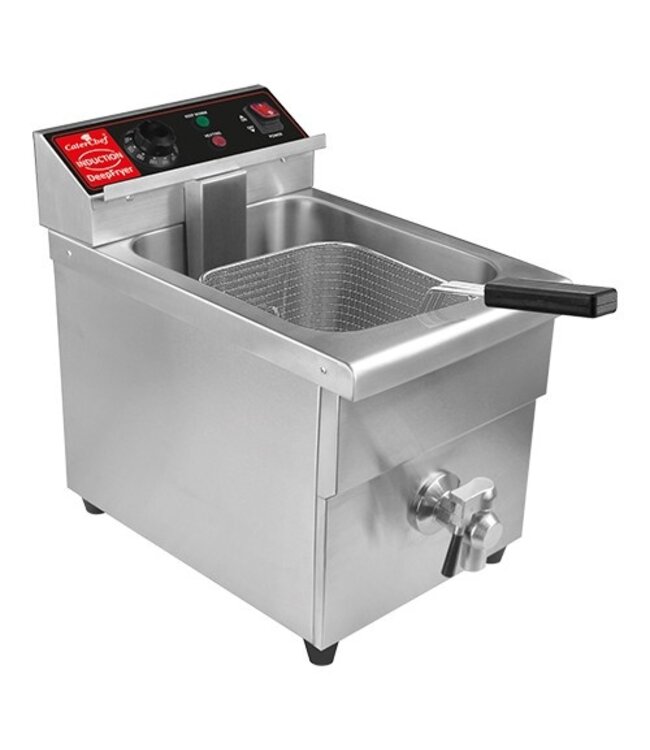 Inductie friteuse CaterChef - 8 liter + tap