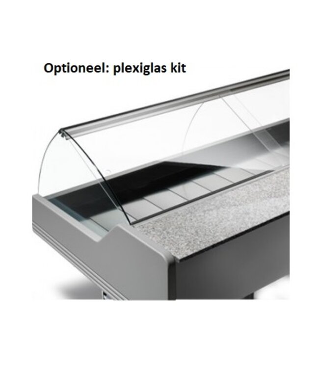 Vis en vlees koeltoonbank Saigon | (H)117,5x(B)300x(D)120cm