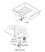 RVS crushed ice Drop-In bak | 4/1GN | (H)170x(B)1362x(D)590
