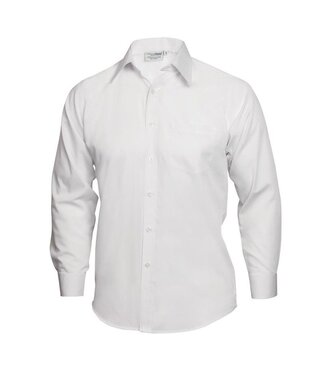 Uniform Works Overhemd met lange mouw wit | Unisex | Maat S-XL