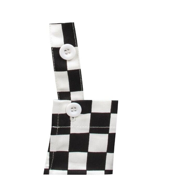 Kinderschort zwart wit geruit - 5 tot 10 jaar