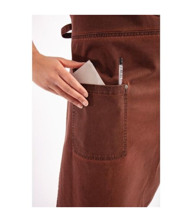 Dorset schort roestbruin | (L)86,5 x (B)76,5cm