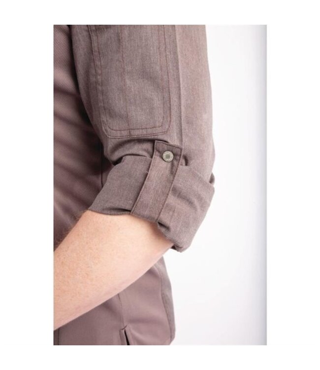 Koksbuis grijs met rits en lange mouw | Unisex maat S-XL