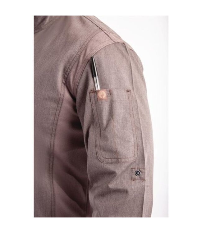 Koksbuis grijs met rits en lange mouw | Unisex maat S-XL