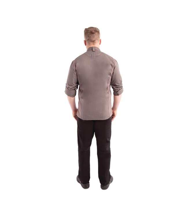 Koksbuis grijs met rits en lange mouw | Unisex maat S-XL