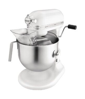 Kitchenaid KitchenAid Professionele keukenmixer met schenkscherm - wit - 6,9 liter