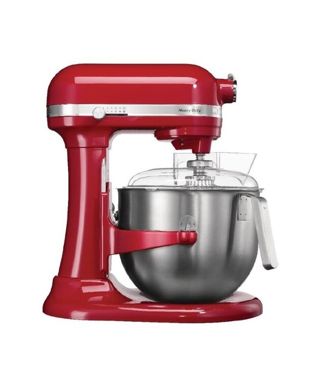 KitchenAid Professionele keukenmixer met schenkscherm - rood - 6,9 liter