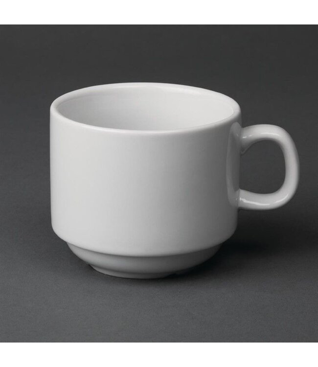 Stapelbare theekop porselein | Per 12 stuks | 20cl