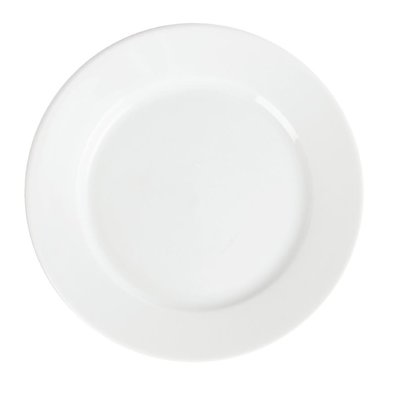 Bedrukt bord (ø21cm) met brede rand