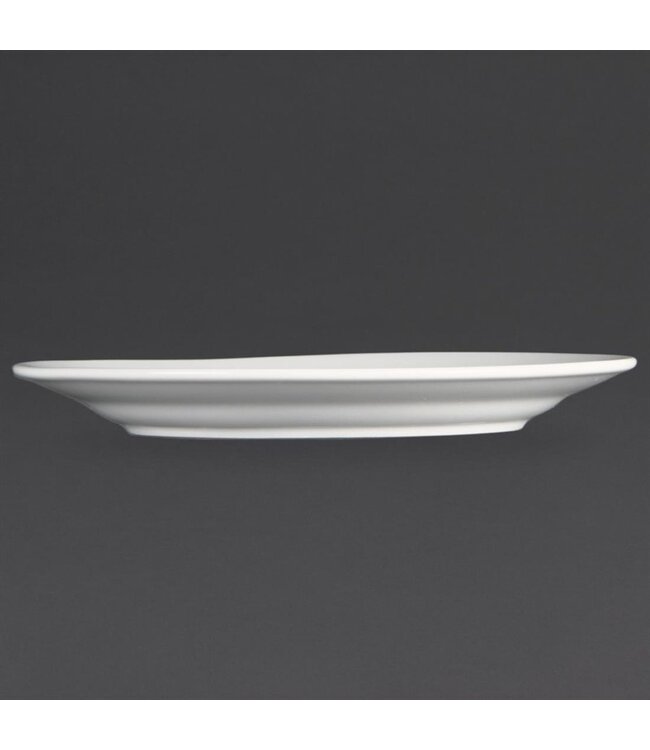 Bord met brede rand porselein | Per 12 stuks | Ø20cm