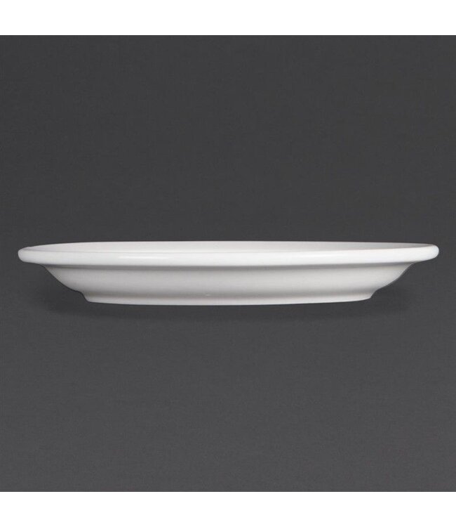 Bord met smalle rand porselein | Per 12 stuks | Ø15cm