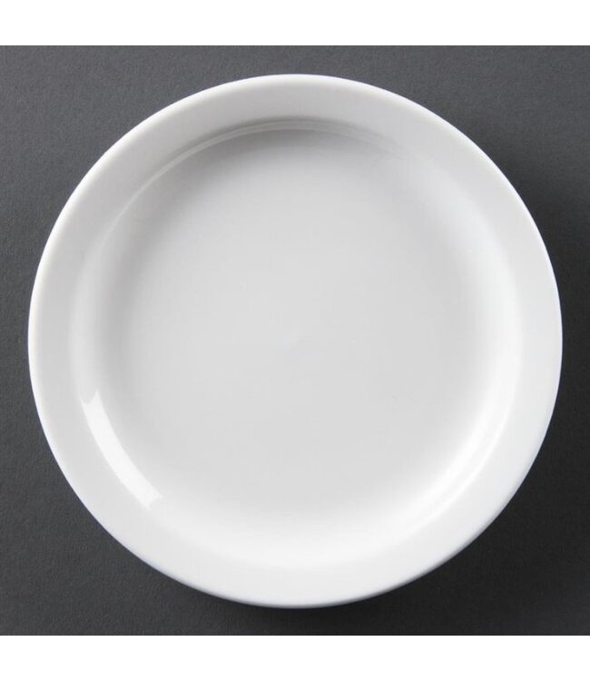 Bord met smalle rand porselein | Per 12 stuks | Ø15cm