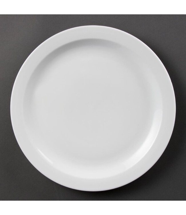 Bord met smalle rand porselein | Per 6 stuks | Ø28cm