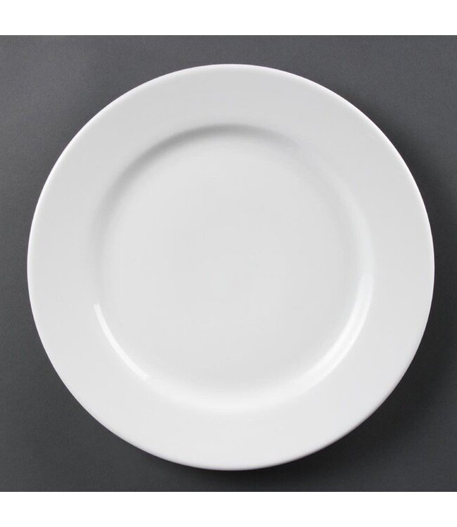 Bord met brede rand porselein | Per 6 stuks | Ø31cm