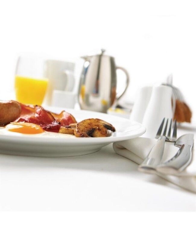 Bord met brede rand porselein | Per 6 stuks | Ø31cm