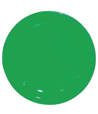 Kristallon Polycarbonaat borden groen | 12 stuks | Ø17,2cm
