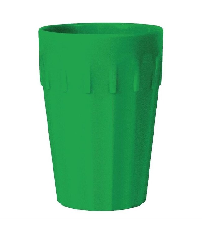 Stapelbare polycarbonaat bekers groen | 12 stuks | 26cl