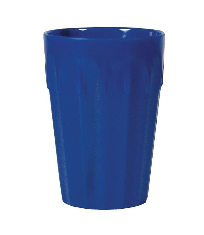 Stapelbare polycarbonaat bekers blauw | 12 stuks | 26cl