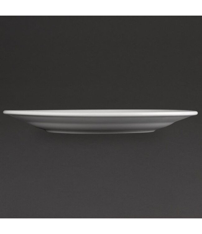 Bord porselein Athena | brede rand | 28cm | per 6 stuks