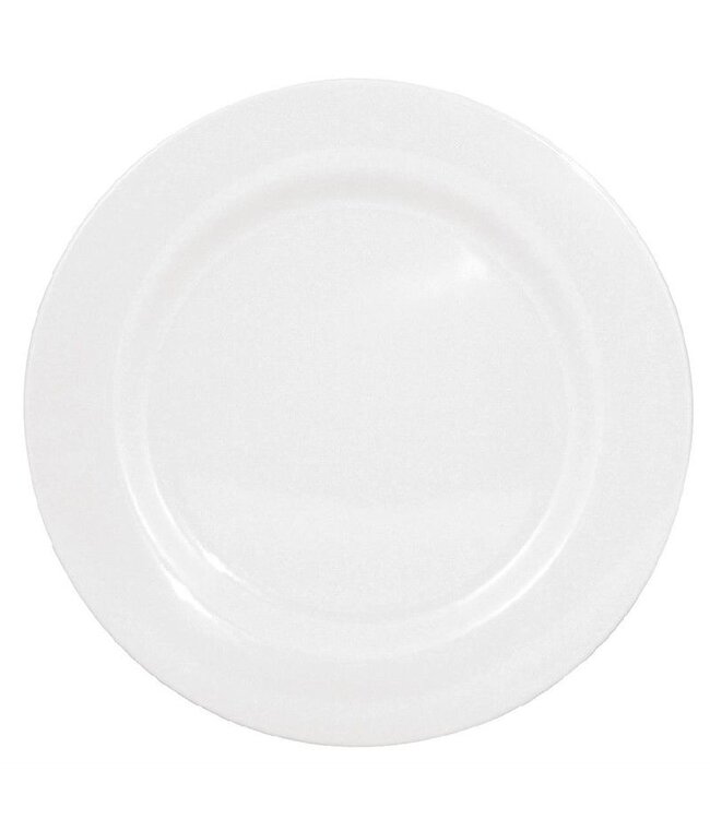 Melamine bord met brede rand | Per 6 stuks | Ø25,4cm