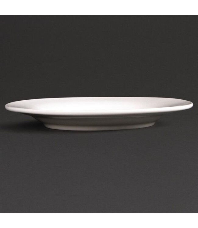 Bord met brede rand Lumina porselein | Per 6 stuks | Ø15cm