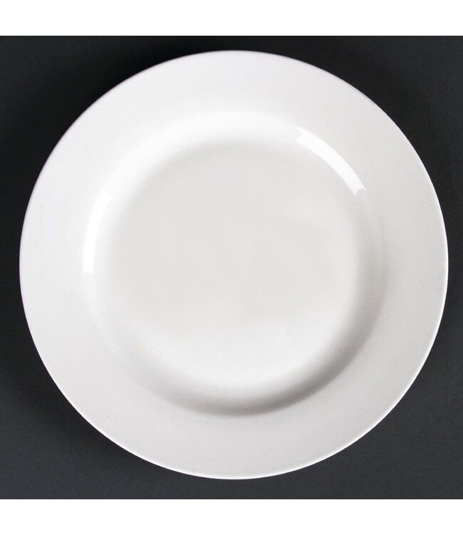 Bord met brede rand Lumina porselein | Per 6 stuks | Ø20cm