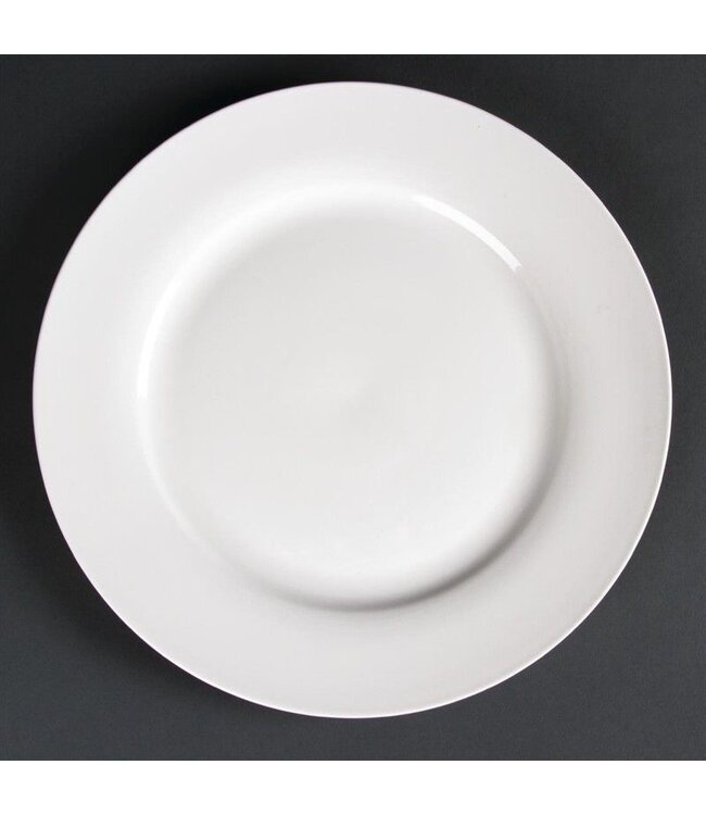 Bord met brede rand Lumina porselein | Per 4 stuks | Ø27cm