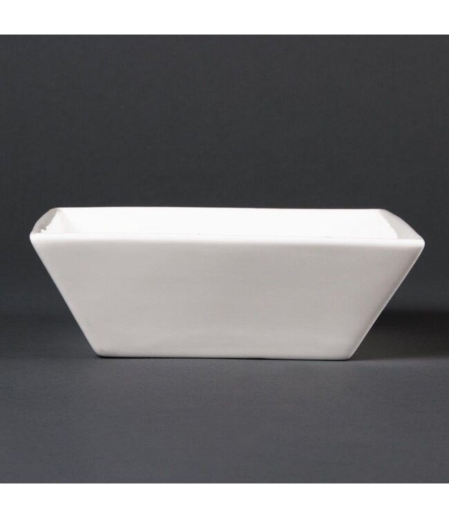 Vierkante schaaltjes Lumina porselein | Per 6 stuks | 14cm