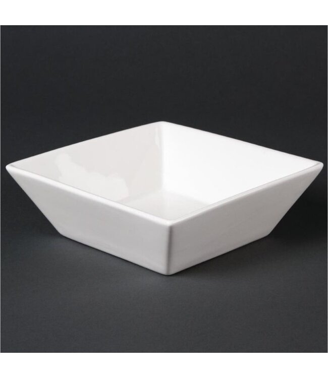 Vierkante schaaltjes Lumina porselein | Per 6 stuks | 14cm