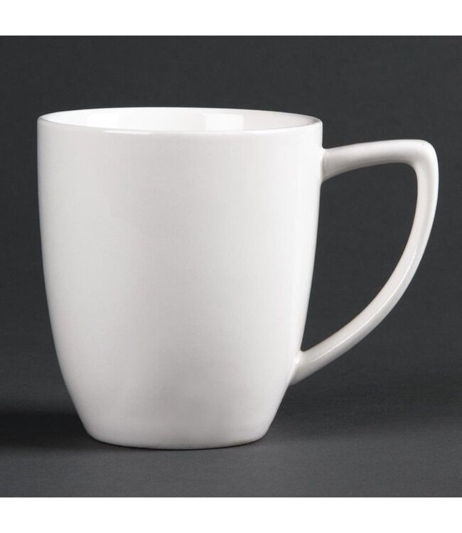 Mok met oor Lumina porselein | Per 6 stuks | 35cl