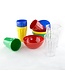 Stapelbare polycarbonaat bekers blauw | 12 stuks | 14cl