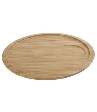 Ronde bamboe serveerplank | 28cm