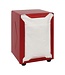 Dubbelzijdige servettendispenser RVS - Rood