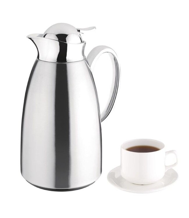 Isoleerkan verchroomd RVS - 1 liter