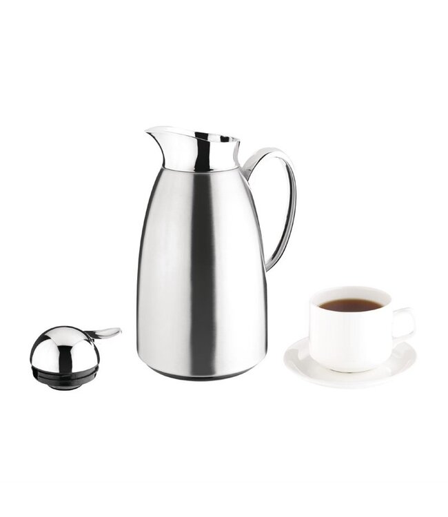 Isoleerkan verchroomd RVS - 1 liter